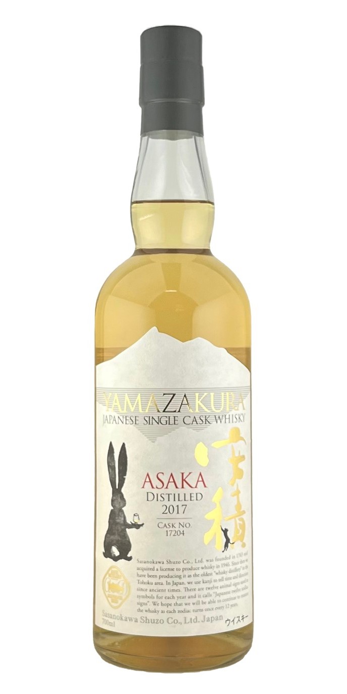 干支ボトル】「YAMAZAKURA JAPANESE SINGLE CASK WHISKY 安積 卯ラベル